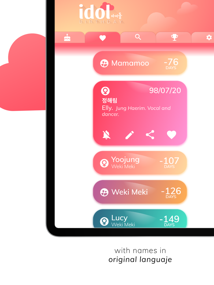 Kpop Idol Birthday Reminder