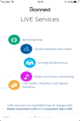 Uconnect LIVE - náhled