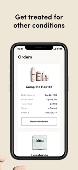 Hims & Hers app screenshot