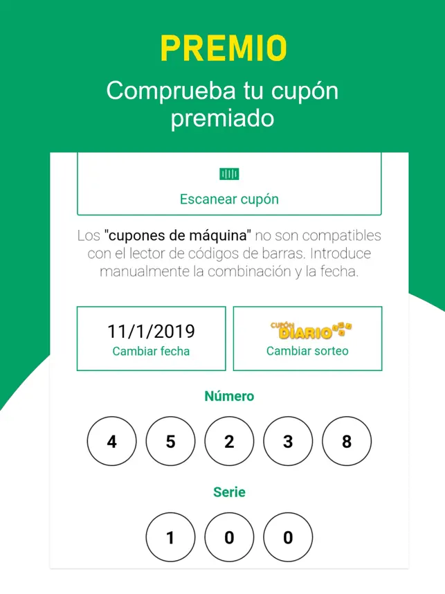 Obrázek 6 La ONCE - Sorteo Cupón 2020 iphone