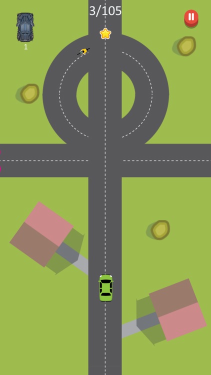 Car Crossing Road