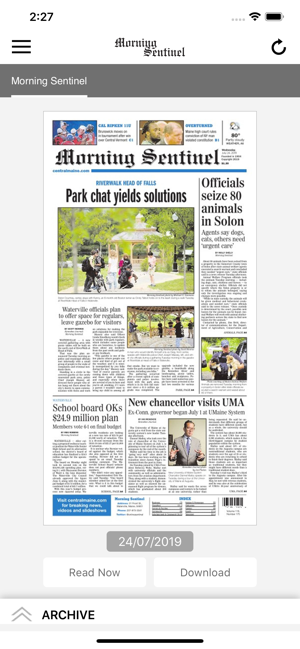 Morning Sentinel ePaper