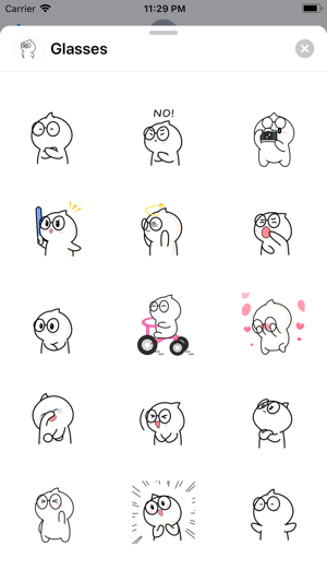 Glasses Baby Animated Stickers(圖3)-速報App