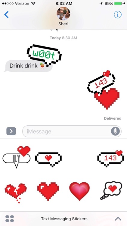 Text Chat Stickers