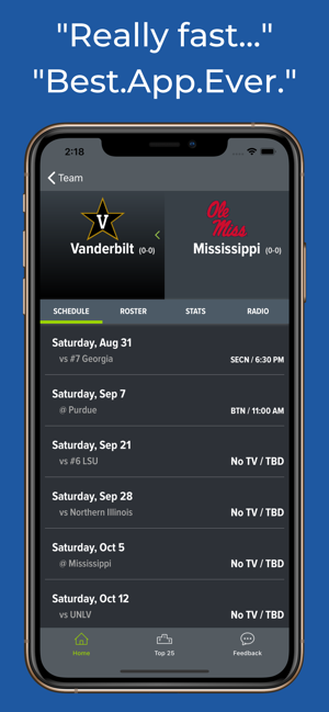 Mississippi Football Schedules(圖9)-速報App