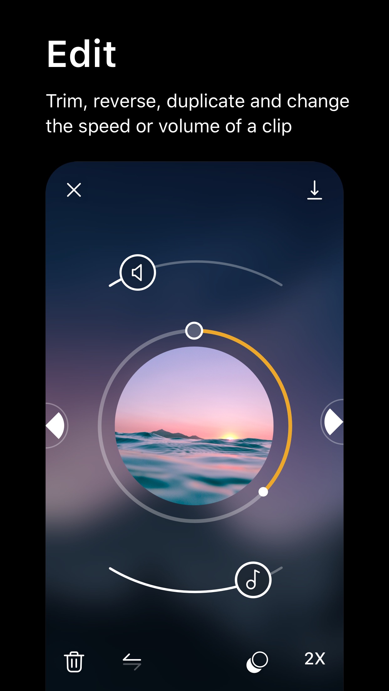 Screenshot do app Spark Camera & Video Editor