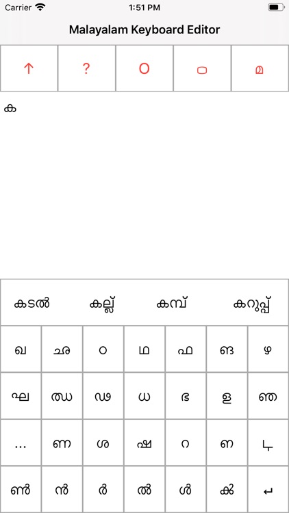 Malayalam Keyboard Editor