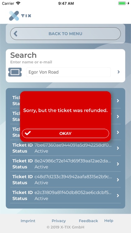 X-TIX Ticket Scanner screenshot-3