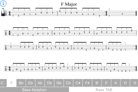 Major Scales Bass Guitar screenshot 4