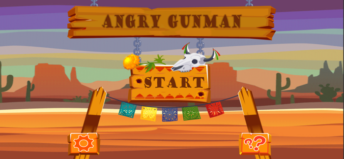 wütender bewaffneter Mann