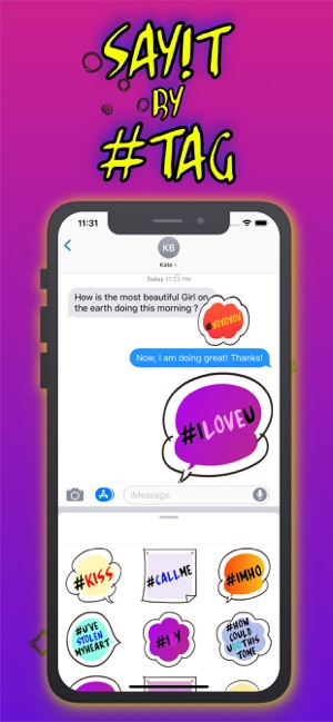 SayIT - funny hashtag stickers(圖3)-速報App