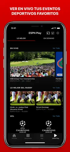Captura de Pantalla 6 de ESPN: Deportes en vivo para iphone