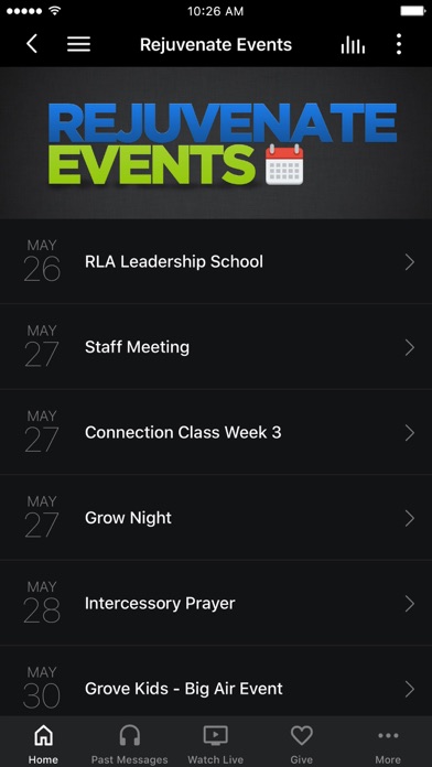Rejuvenate Church App screenshot 2