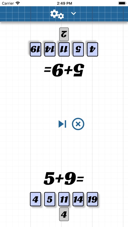 Multiplication table game