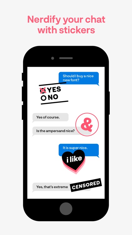 Typography Nerd Sticker screenshot-4