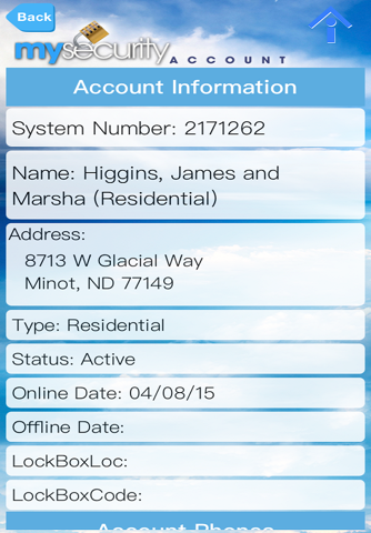 MySecurity Account - náhled