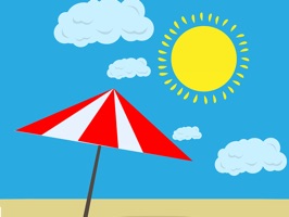 26 animated summer beach stickers