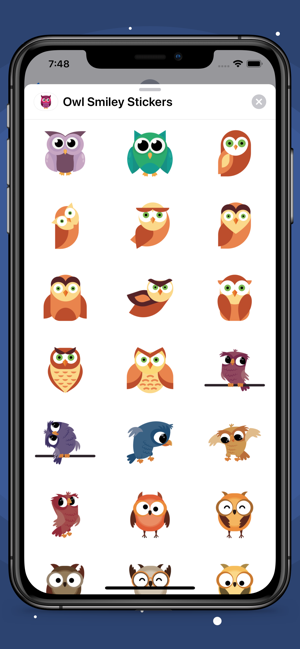 Owl Smiley Stickers(圖5)-速報App