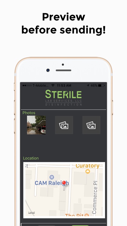 Sterile Lab Services ER App