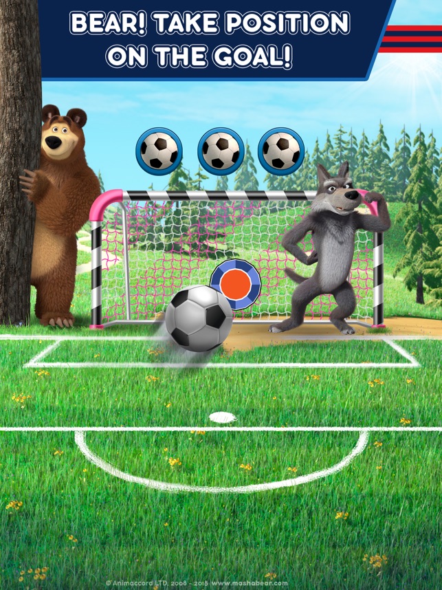 Masha và chú gấu: Bongda game