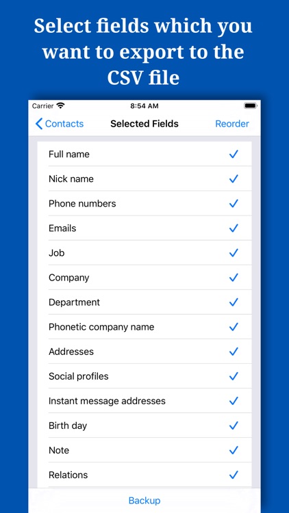 Backup And Manage Contacts screenshot-7