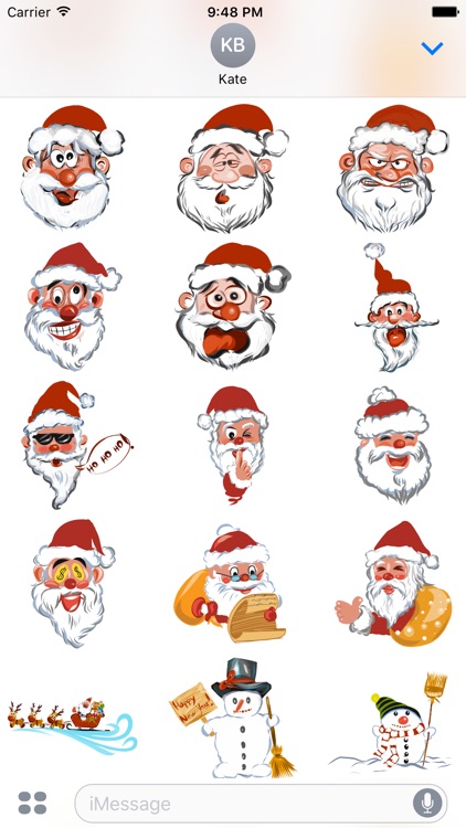 Santa's here sticker pack