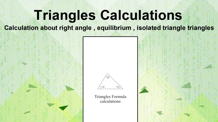 Triangles Calculations