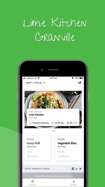 Lime Kitchen Food Ordering