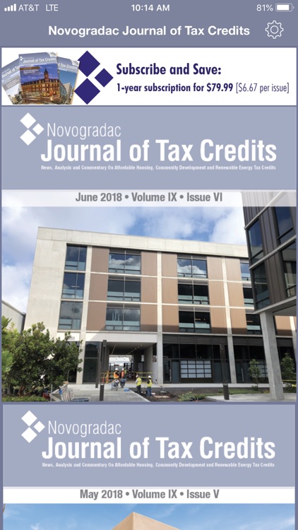 Journal of Tax Credits