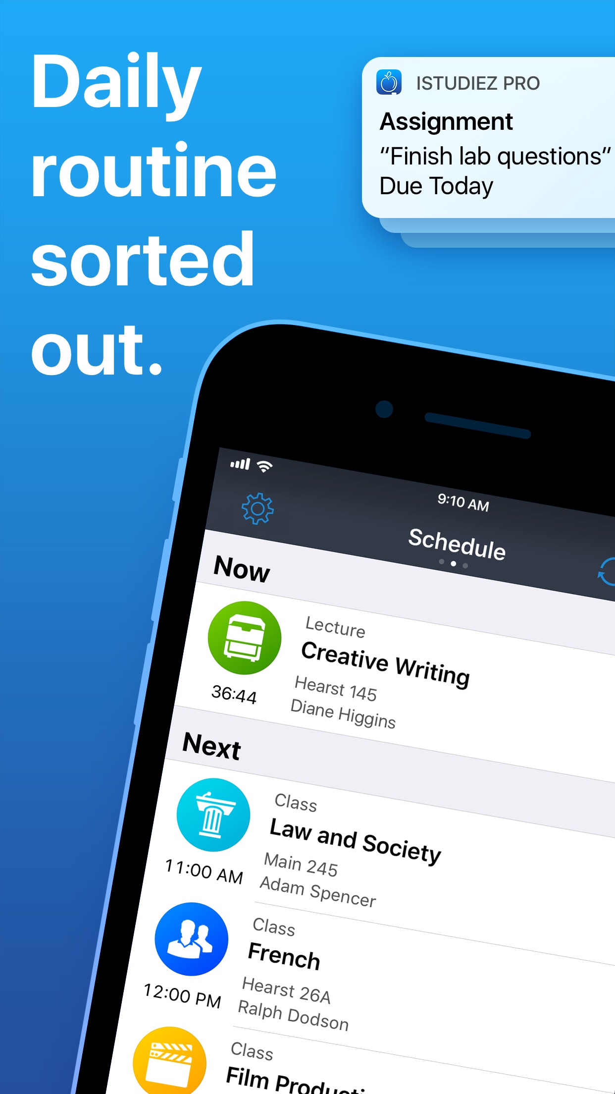 Screenshot do app iStudiez Pro – Student Planner