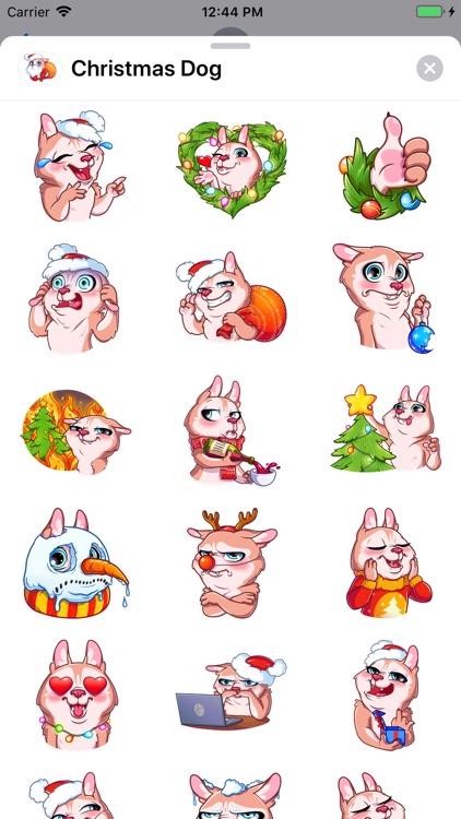 Christmas Dog Sticker Pack