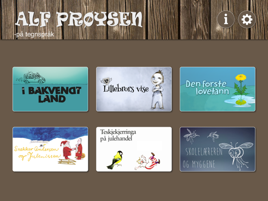 Alf Prøysen på tegnspråk iPad Alf Prøysen på tegnspråk iPad