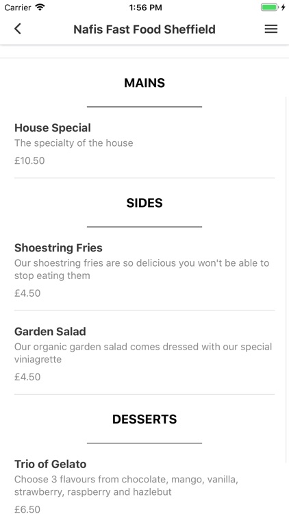 Nafis Fast Food Sheffield