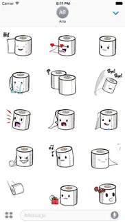 How to cancel & delete animated toilet paper sticker 1