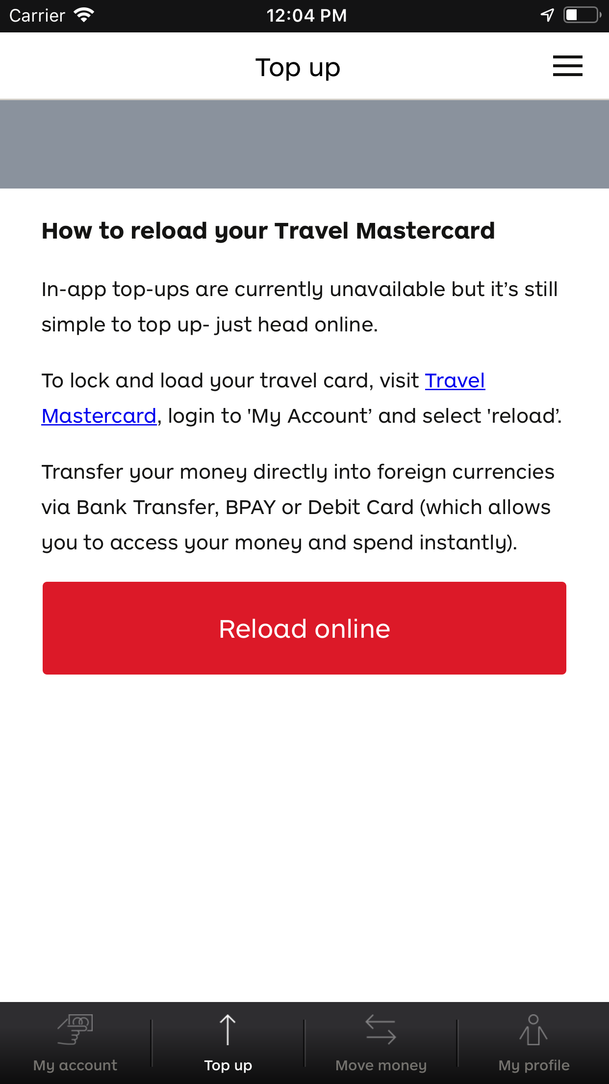 Australia Post Travel Card screenshot 3
