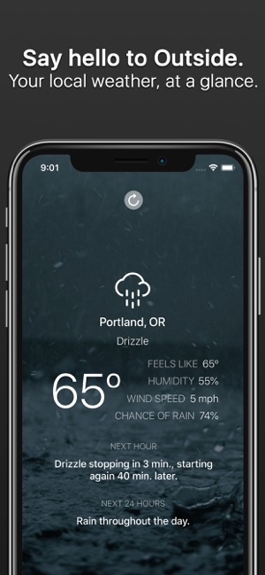 Outside - weather at a glance(圖1)-速報App