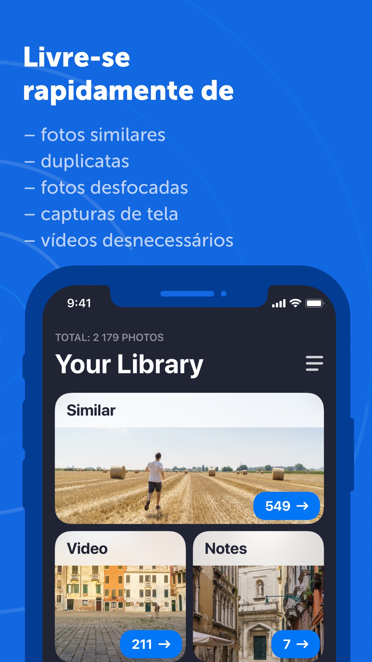 Screenshot do app Gemini Photos