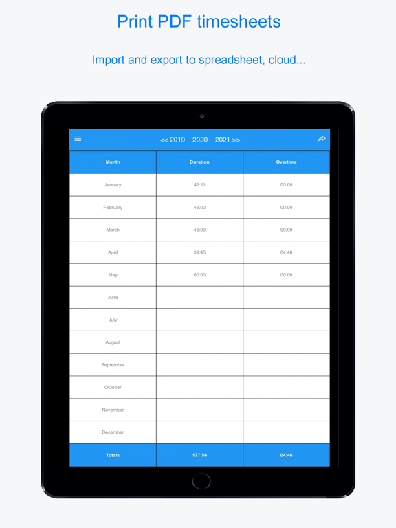 Planningify : Work timesheet screenshot 3