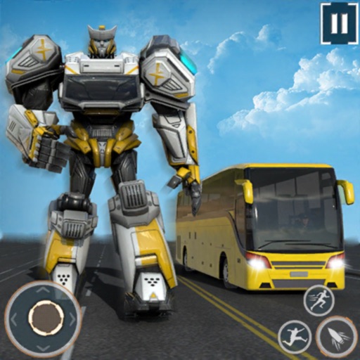 Real Robot Bus Transform War iOS App
