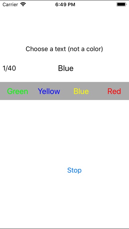 Stroop Test J