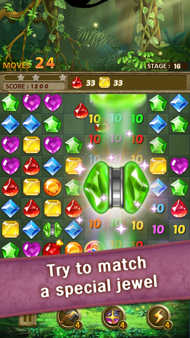 Jewels Jungle : Match 3 Puzzle screenshot 2