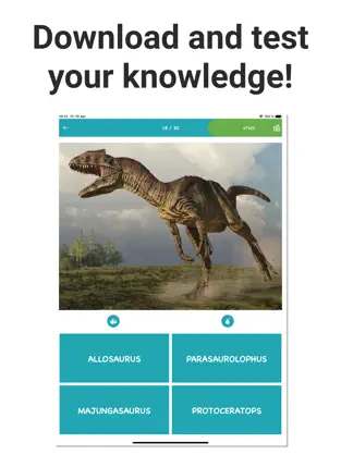 Captura de Pantalla 3 Dinosaurs - Dino Quiz Games iphone