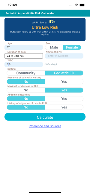 Pediatric Appendicitis Risk(圖2)-速報App