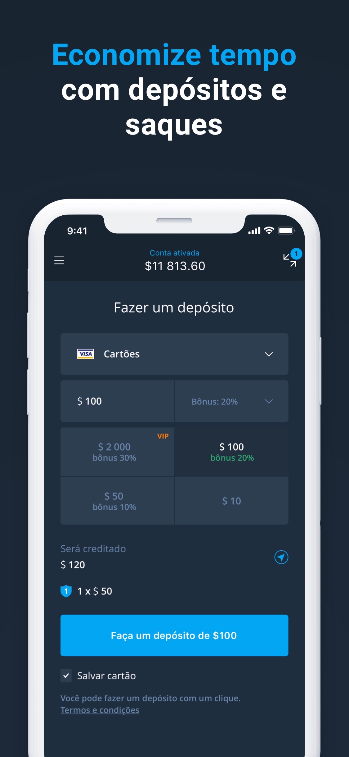 Screenshot do app Olymp Trade - corretora móvel