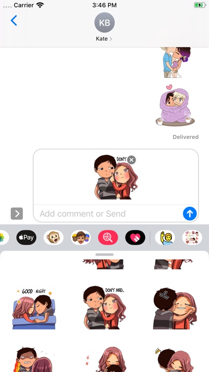 In Love animated stickers