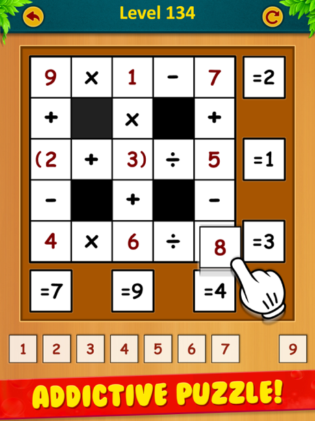 Hacks for Math cross puzzle