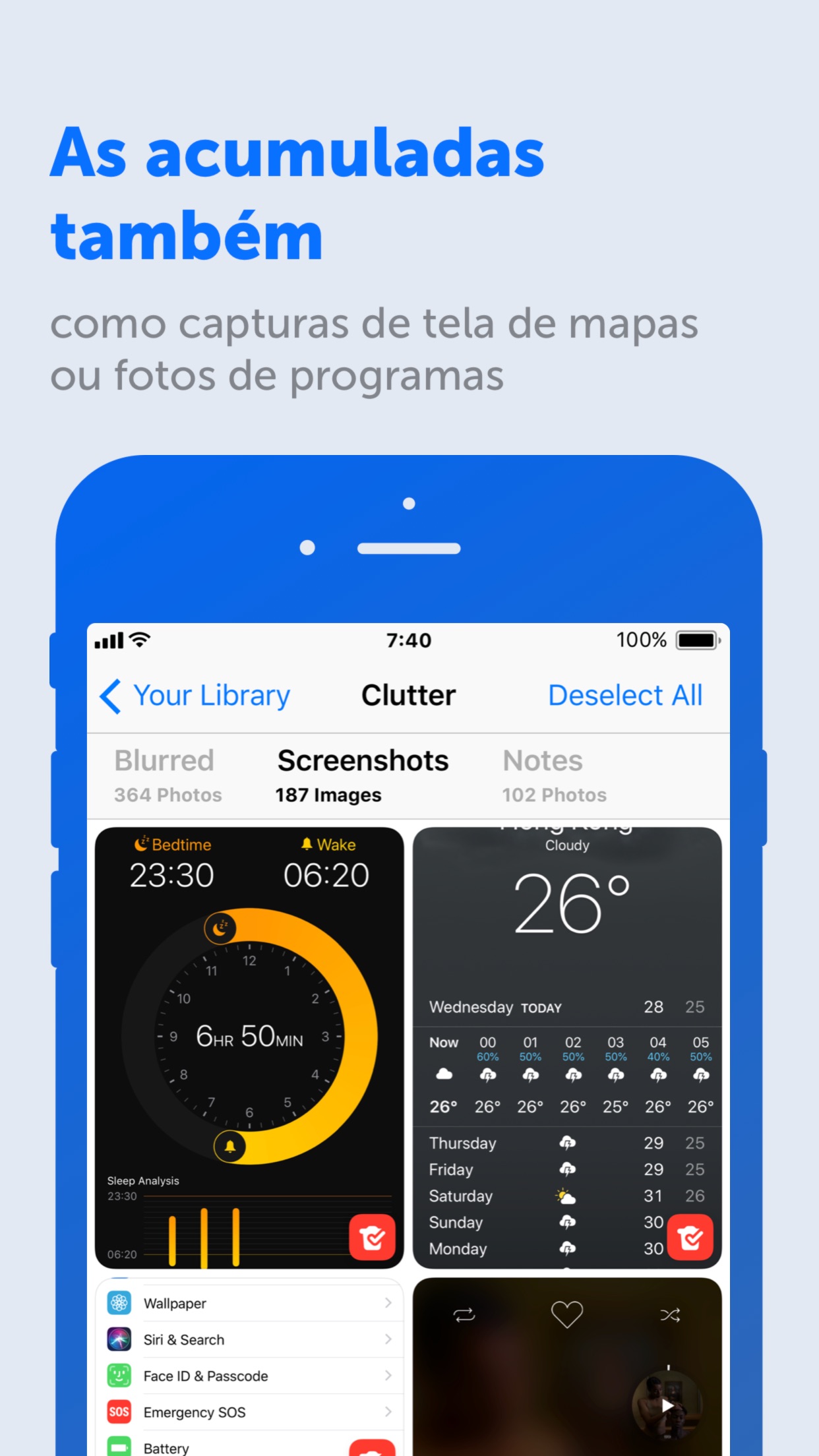 Screenshot do app Gemini Photos