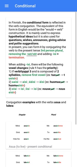 Finnco: Learn Finnish Verbs(圖4)-速報App