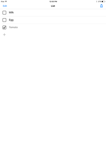 ToDo List - 1 task list - náhled
