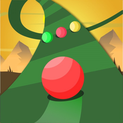 Ball Race on Color Road Icon